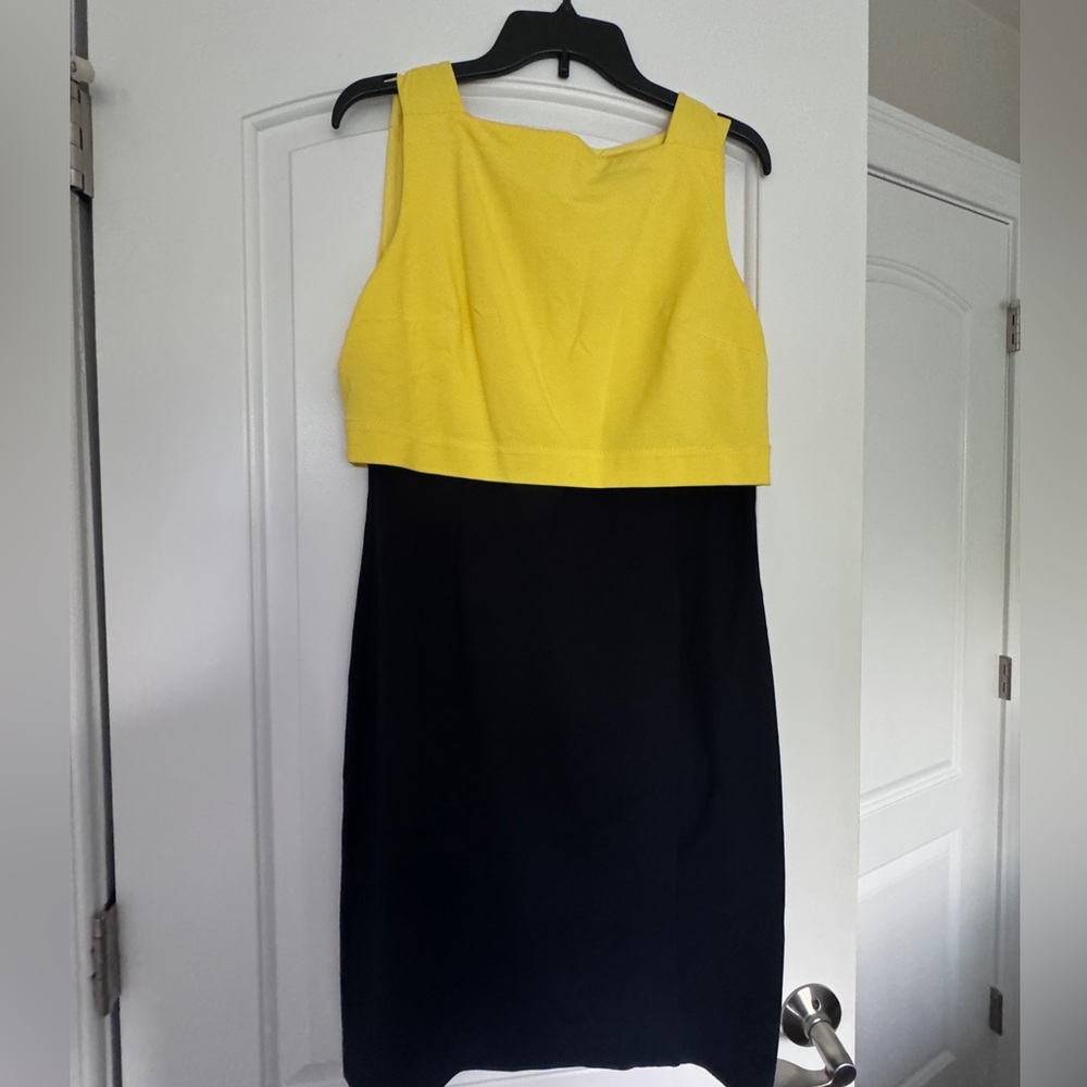 Size 10 Ralph Lauren Dress Yellow & Black